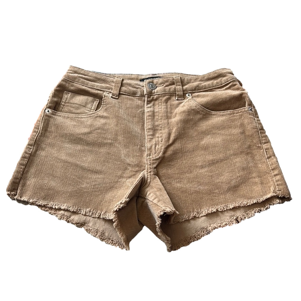 FOREVER 21 Tan Corduroy Cut Off Shorts